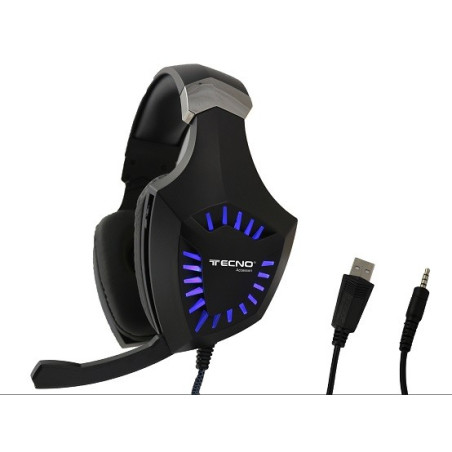 Cuffia Multimediale con microfono Gaming Tecno TC-K10 RGB