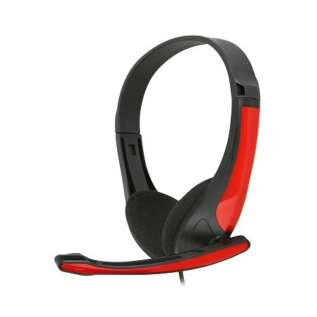 Cuffie stereo con microfono 4088 Rosse