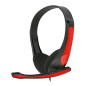 Cuffie stereo con microfono 4088 Rosse Cuffie stereo con microfono 4088 Rosse