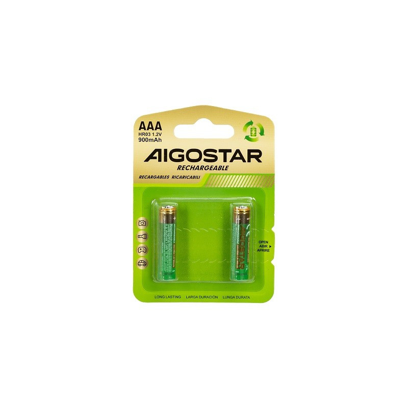 Batterie Ricaricabili Stilo AAA 1,2V 900mAH Blister 2PZ Batterie Ricaricabili Stilo AAA 1,2V 900mAH Blister 2PZ