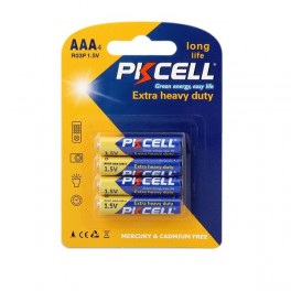 Batteria PKCELL AAA R03P 1 5V Extra Heavy Duty