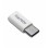 Adattatore Vultech ADP-01P Micro USB to type C Plastica Bian