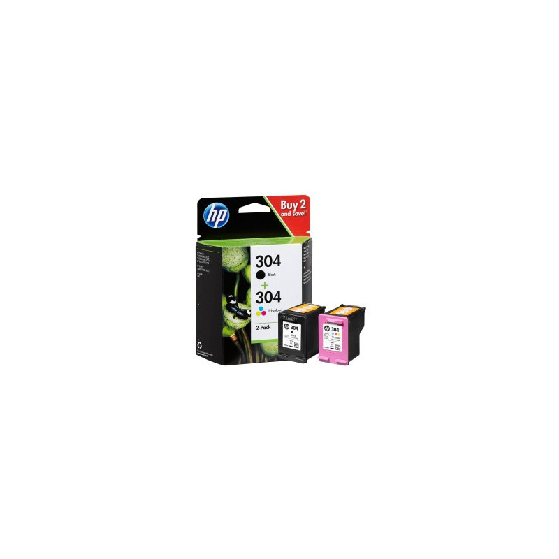 Multipack Cartucce HP 304 Nero e colore Combo pack 3JB05AE Multipack Cartucce HP 304 Nero e colore Combo pack 3JB05AE