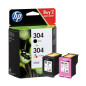 Multipack Cartucce HP 304 Nero e colore Combo pack 3JB05AE Multipack Cartucce HP 304 Nero e colore Combo pack 3JB05AE