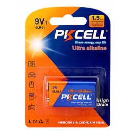 Batteria PKCELL 9V 6LR61 Ultra Alkaline