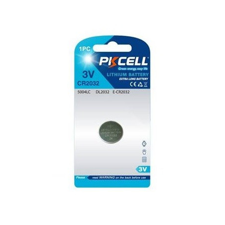 Pila al litio PKCELL CR2032 3V blister da 1PZ