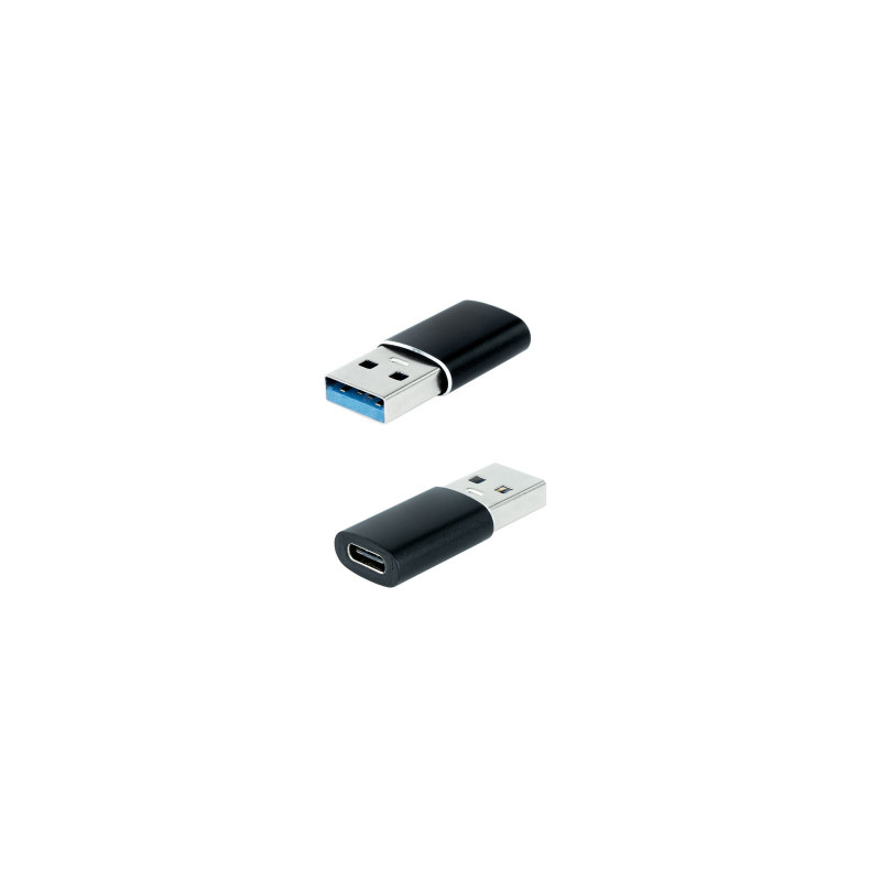 Adattatore USB-A Maschio 3.1 a USB-C Femmina Nanocable Adattatore USB-A Maschio 3.1 a USB-C Femmina Nanocable