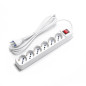 Multipresa Bipasso Schuko 6 posti 16A Bianca Multipresa Bipasso Schuko 6 posti 16A Bianca