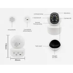 Telecamera Ip Wifi 3Mpx 1080P visione notturna   TC-2215 WF