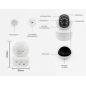 Telecamera Ip Wifi 3Mpx 1080P visione notturna / TC-2215 WF Telecamera Ip Wifi 3Mpx 1080P visione notturna / TC-2215 WF