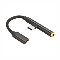 Adattatore 90  2 in 1 USB Type-C to 3 5mm Aux Jack TR-26252