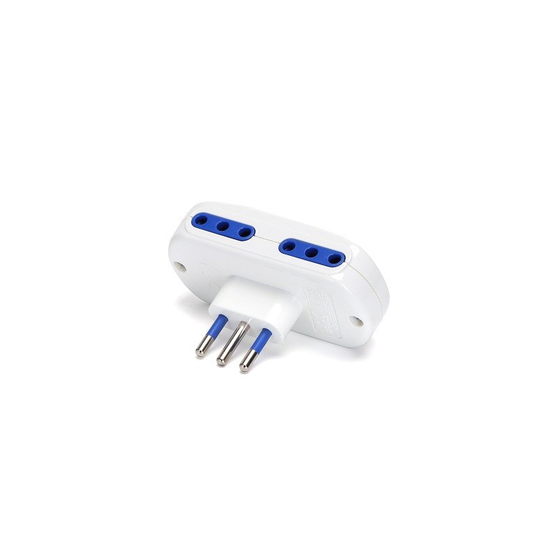 Adattatore presa quadrupla 10A/250V Max 1500W Adattatore presa quadrupla 10A/250V Max 1500W