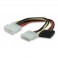 Cavo Molex M4 Pin to Sata F15 Pin Molex M4 Pin 15cm TR-6510