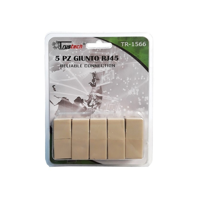 Adattatori Giunti Femmina Femmina Rj45  Blister da 5PZ