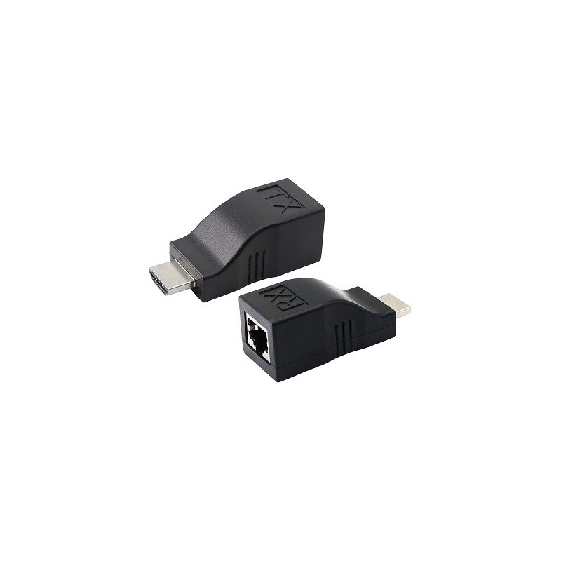 Adattatore HDMI Maschio a RJ45 Femmina (HDMI Extender) Adattatore HDMI Maschio a RJ45 Femmina (HDMI Extender)