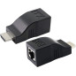Adattatore HDMI Maschio a RJ45 Femmina (HDMI Extender) Adattatore HDMI Maschio a RJ45 Femmina (HDMI Extender)