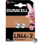 Batteria Alcalina LR44 Duracell 76A/A76/V13GA 1.5V 2PZ Batteria Alcalina LR44 Duracell 76A/A76/V13GA 1.5V 2PZ