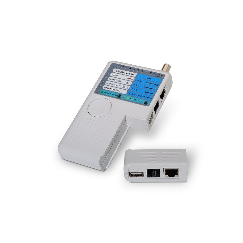 Tester per cavi RJ11/RJ12/RJ45 - USB - Coassiali Tester per cavi RJ11/RJ12/RJ45 - USB - Coassiali