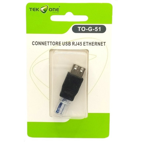 Adattatore RJ45 Ethernet a USB Femmina