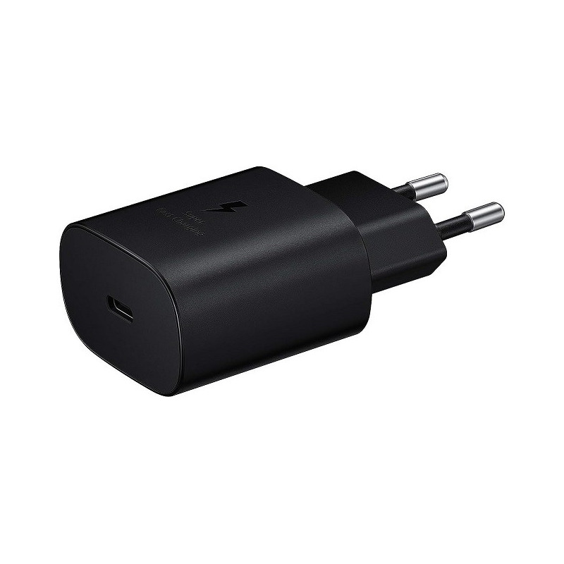 Alimentatore USB Type C 25W Fast Charger Samsung Black Bulk