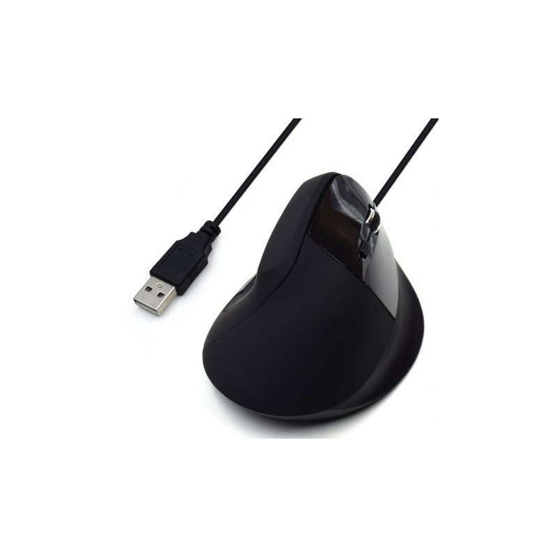 Mouse verticale ergonomico usb Ewent 1800DPI 5 tasti Nero Mouse verticale ergonomico usb Ewent 1800DPI 5 tasti Nero