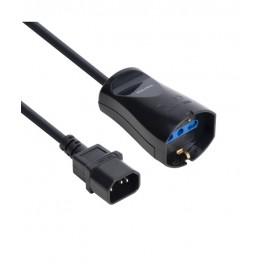 Cavo adatt di alim IEC14 Maschio a presa Bipasso Schuko