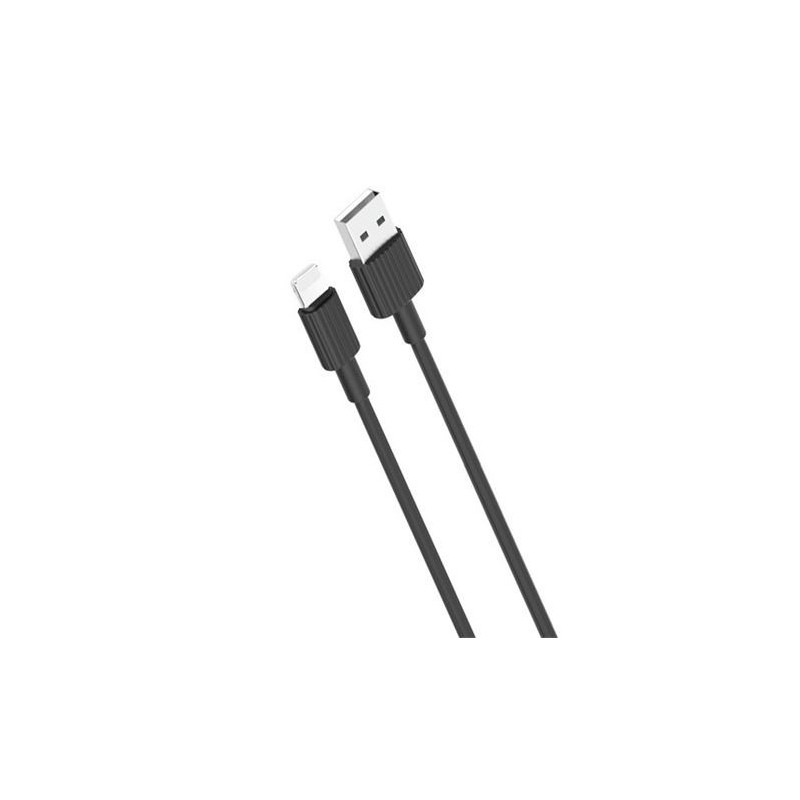 Cavo XO NB156 USB in silicone lightning 2,4A 1mt Nero