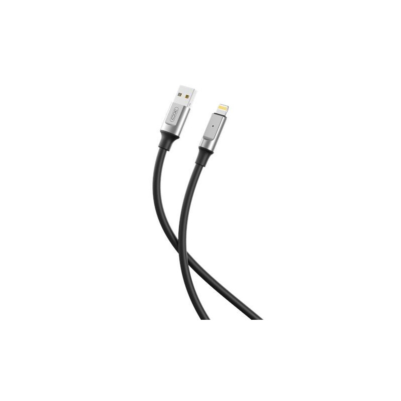 Cavo XONB251 USB in silicone lightning 6A 1m Nero car rapida