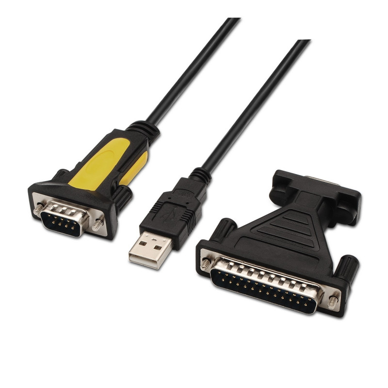 Convertitore USB Aisens Tipo A Maschio a RS232 1,8m nero Convertitore USB Aisens Tipo A Maschio a RS232 1,8m nero