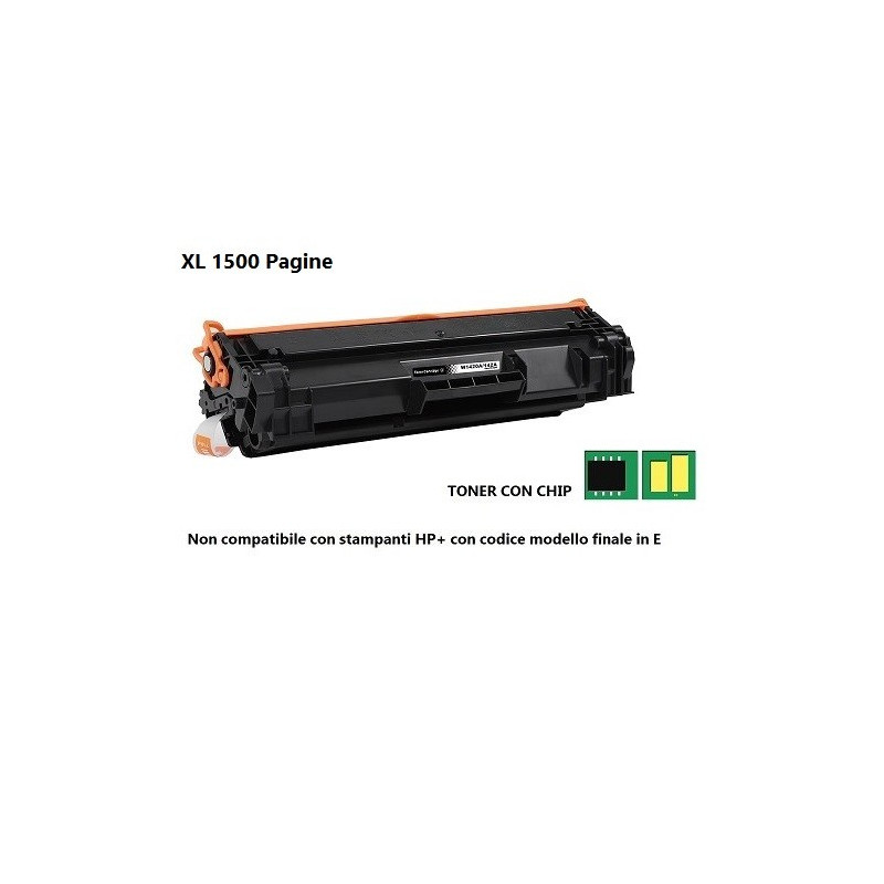 Toner Laser Comp. Rig. HP W1420A XL / 142A XL Nero CON CHIP Toner Laser Comp. Rig. HP W1420A XL / 142A XL Nero CON CHIP