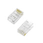 Connettori Aisens conf. 100PZ RJ45 8 Fili CAT.6 trasparenti Connettori Aisens conf. 100PZ RJ45 8 Fili CAT.6 trasparenti