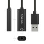 Convertitore audio da USB-A a Aisens 48KHz USB-A/M-JACK 3.5