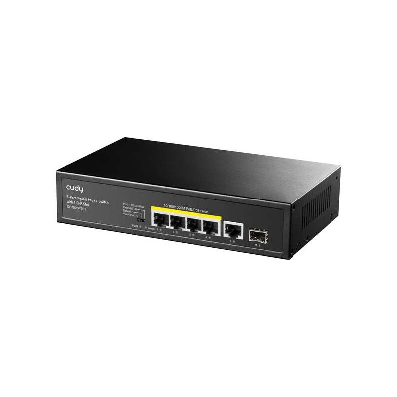 Switch Cudy Gigabit PoE+ a 5 porte con 1 porta SFP Switch Cudy Gigabit PoE+ a 5 porte con 1 porta SFP