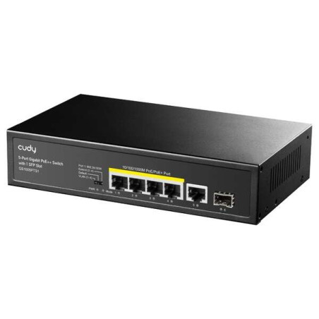 Switch Cudy Gigabit PoE  a 5 porte con 1 porta SFP