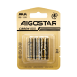 Batterie Aigostar Zinco Carbone AAA LR03 1.5V Blister da 4PZ Batterie Aigostar Zinco Carbone AAA LR03 1.5V Blister da 4PZ