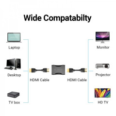 Adattatore Vention HDMI femmina a HDMI femmina 4K 2.0 nero
