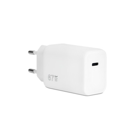 Caricatore da rete Vultech USB-C GaN 67W PPS Bianco