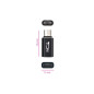 Adattatore nanocavo micro USB/MA USB-C/H Nero Adattatore nanocavo micro USB/MA USB-C/H Nero
