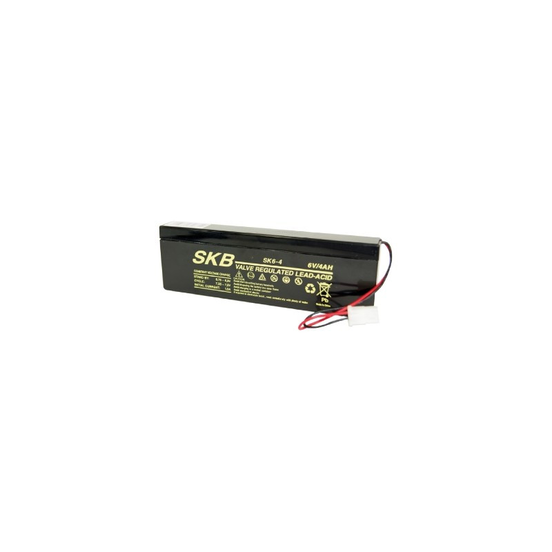 Batteria ermetica al piombo 6V 4A con connettore Beghelli Batteria ermetica al piombo 6V 4A con connettore Beghelli