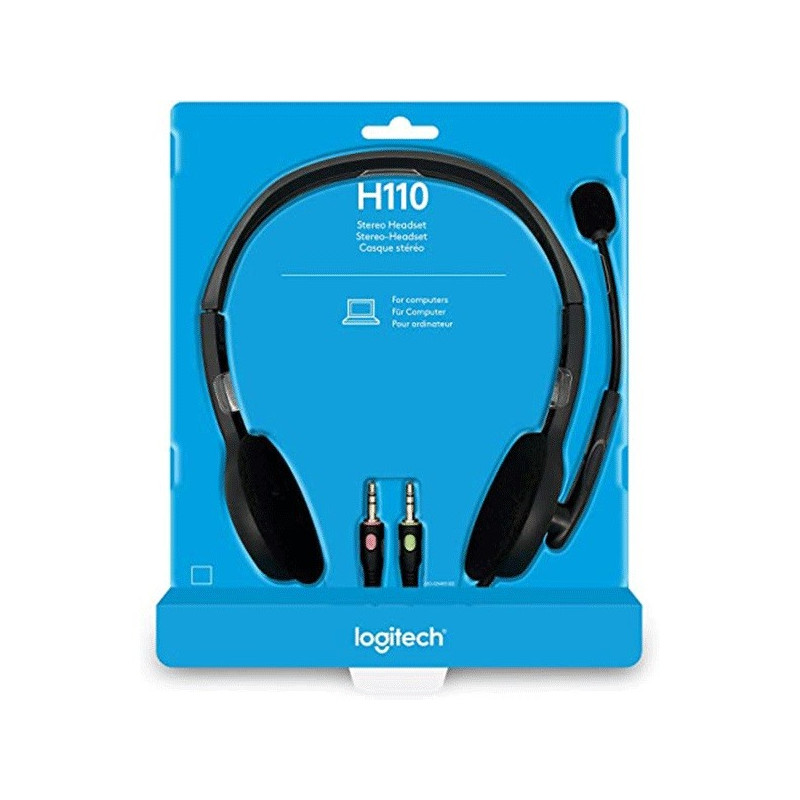 Cuffia stereo con microfono Logitech H110