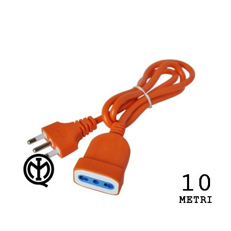 Prolunga Elettrica 10 metri 16A 250V Max 3500W