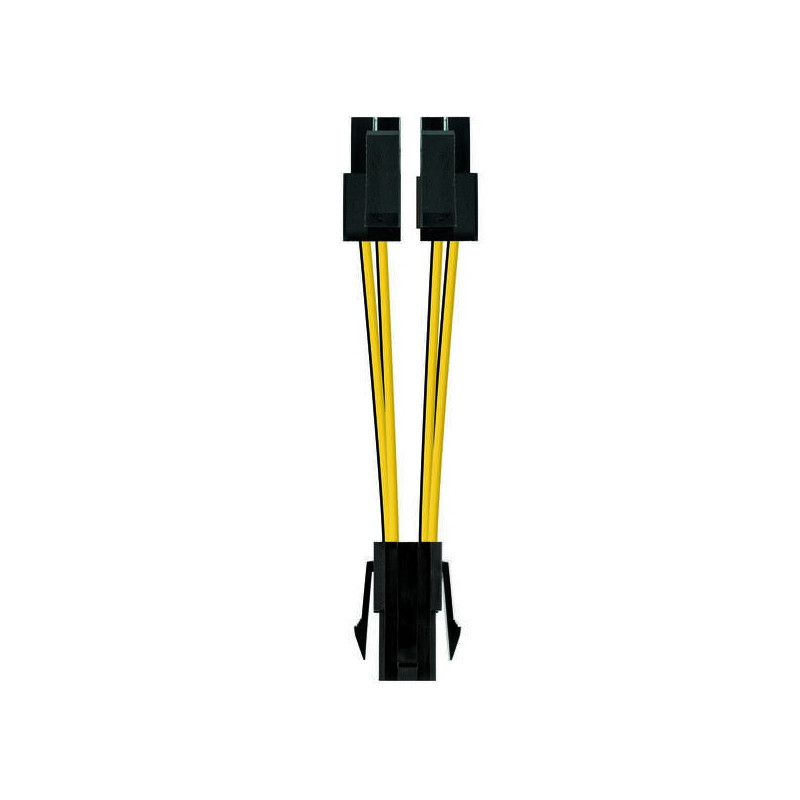 Cavo di alim microprocessore 4 pin femm/4+4 pin masch 0,15m Cavo di alim microprocessore 4 pin femm/4+4 pin masch 0,15m