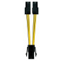 Cavo di alim microprocessore 4 pin femm/4+4 pin masch 0,15m Cavo di alim microprocessore 4 pin femm/4+4 pin masch 0,15m