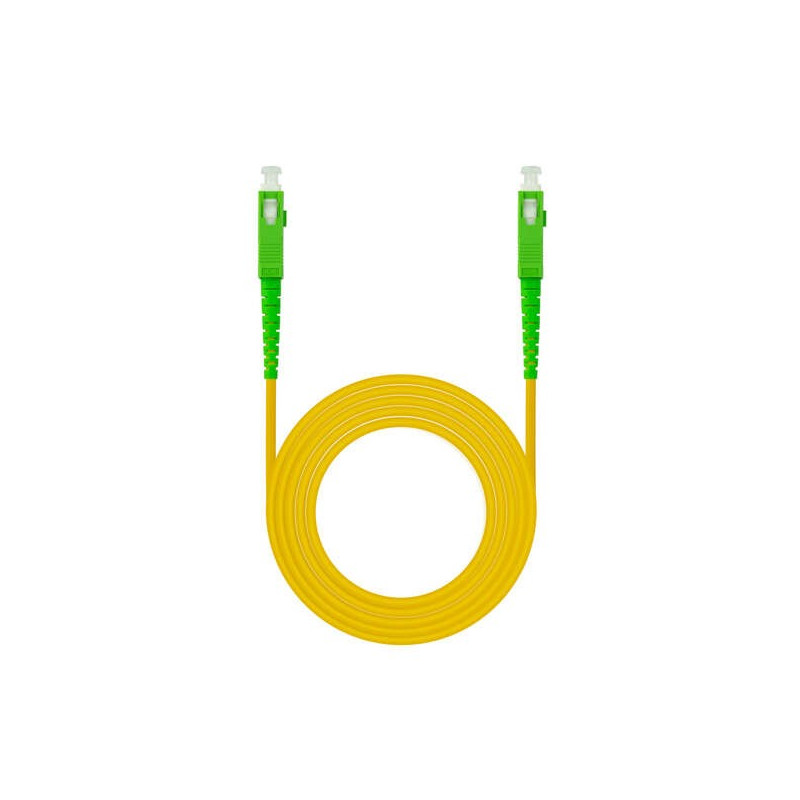 Cavo in fibra SC/APC-SC/APC monomodale LSZH 5m Giallo