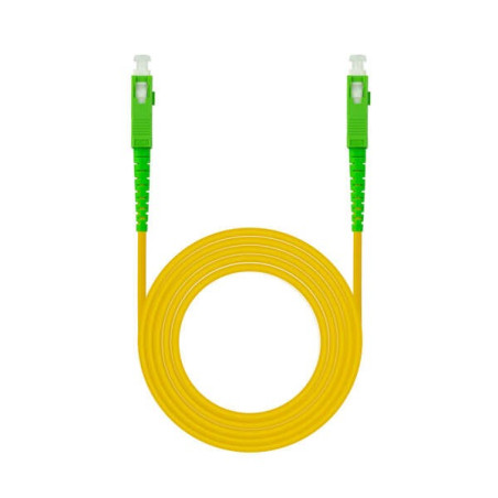 Cavo in fibra SC APC-SC APC monomodale LSZH 10m Giallo