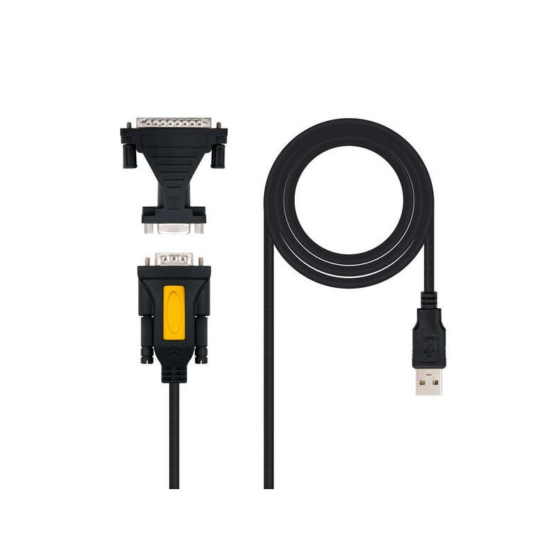 Convertitore USB-seriale Tipo A/M-RS232 DB9/M DB25/M 1,8m