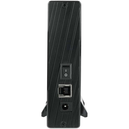 Box per HDD esterno SATA USB 3.0 da 3,5  con supporto Nero