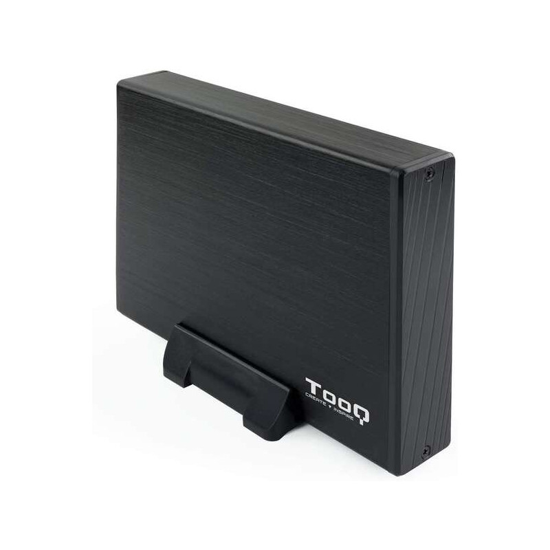Box per HDD esterno SATA USB 3.0 da 3,5  con supporto Nero