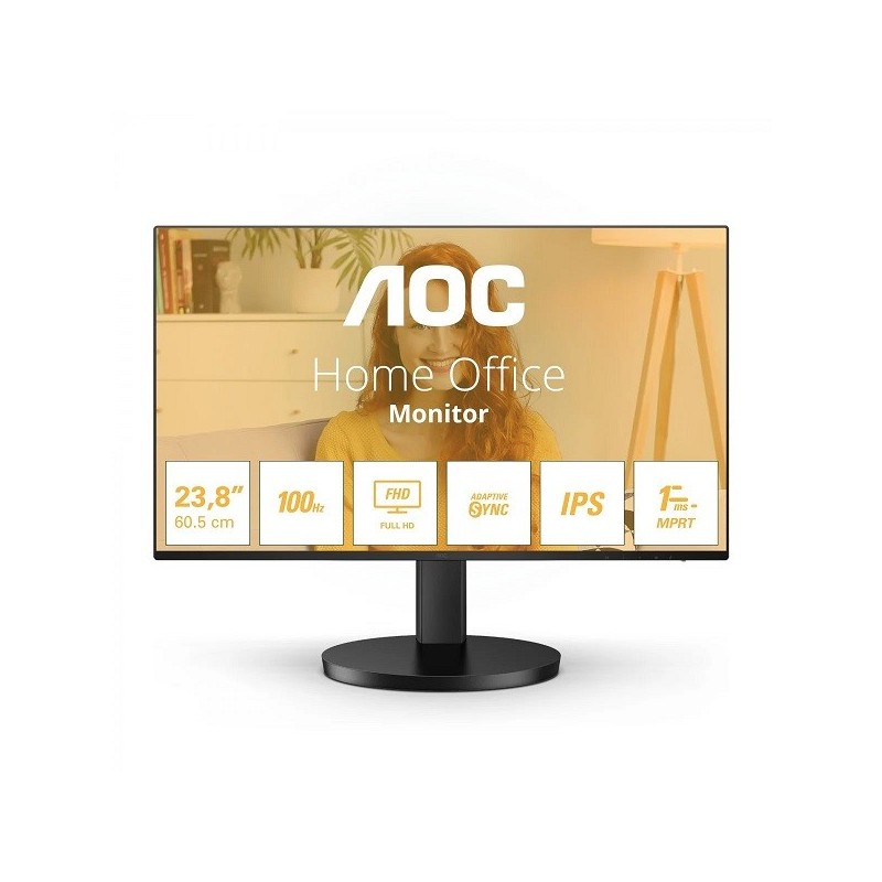 Monitor Multimediale AOC 23,8  VGA HDMI IPS FULL HD 100Hz
