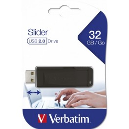 Pen Drive Verbatim Slider 32GB USB 2 0
